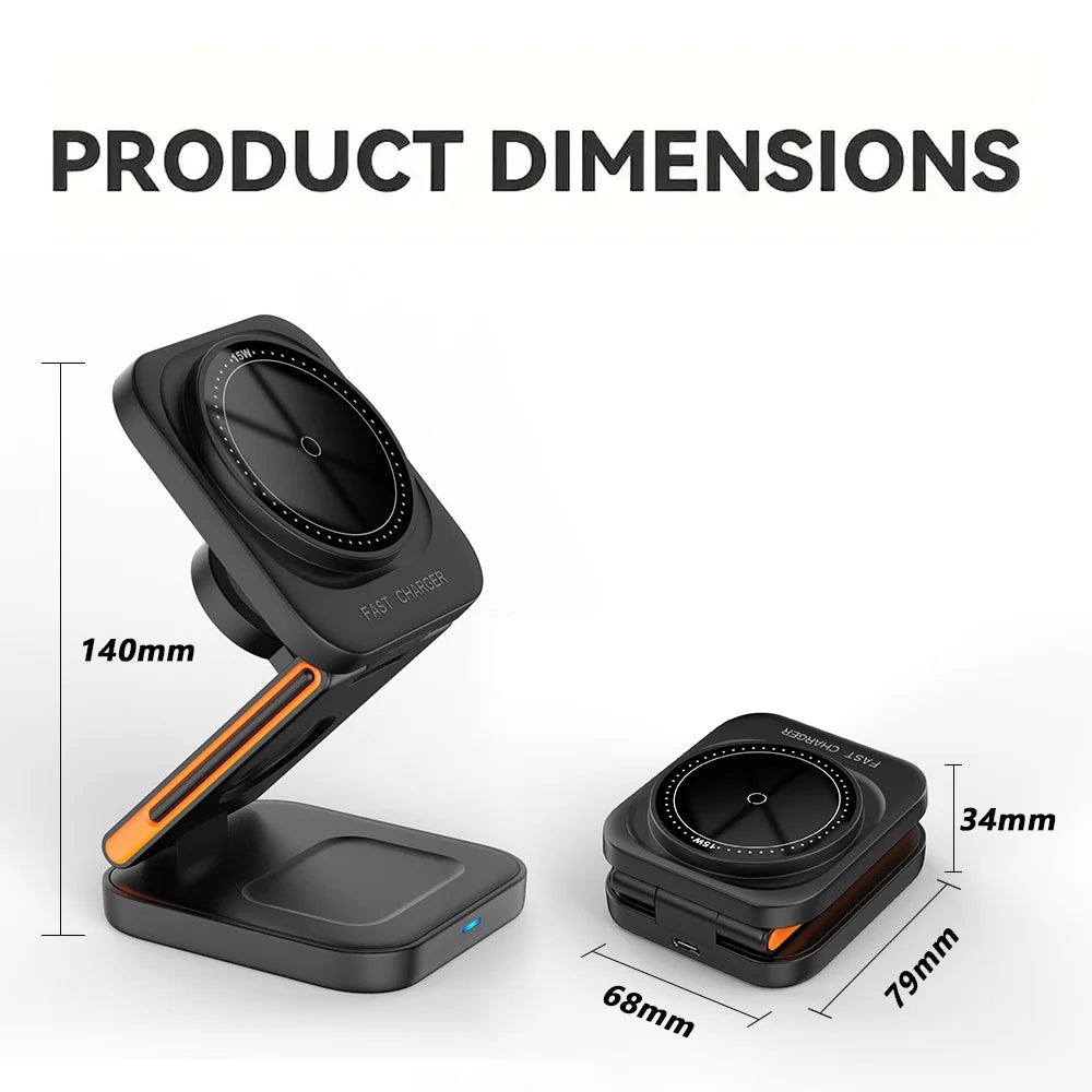 TriChargeGo : Foldable wireless charger